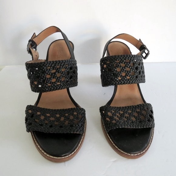 MADEWELL $158 The Basketweave High-Heel Sandal Size 8 - Picture 5 of 7